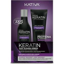 Kativa Brazilian Hair Straightener Set Keratin (2 pcs) (250 ml 200 ml)