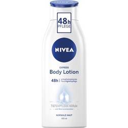 Nivea Express Body Lotion Extra Fast Absorbing Body Lotion 3 in 1 Formula: 48h Care, Smoothness and Naturally Beautiful Skin 400ml