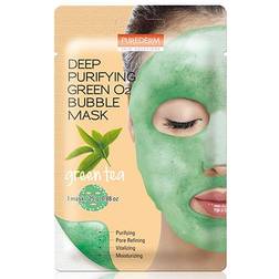 Purederm Deep Purifying Green O2 Bubble Mask Green tea