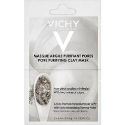 Vichy Mineral Masks Cleansing Clay Face Mask Small Pack 2 x 6 ml