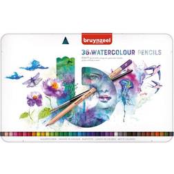 Royal Talens Bruynzeel Expression Series Watercolour Pencil Tin of 36 Colours