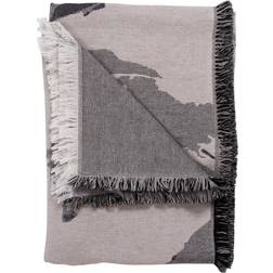 AYTM Floreo Blankets White/Grey (170x130cm)