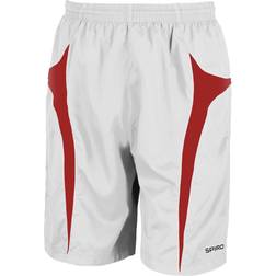 Spiro Micro-Team Sports Shorts Men - White/Red