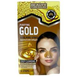 Beauty Formulas Purifying Gold Nose Pore Strips 6 pcs