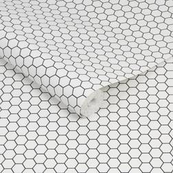 Contour Hexagon Lattice Anti-Bacterial Wallpaper