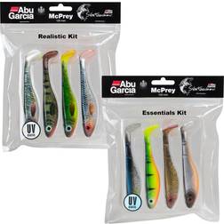 Abu Garcia Svartzonker McPrey Paddle Tail Fishing Lure for Pike and Perch 4 Pack Mixed Colour Soft Plastic Baits