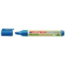 Edding 29 ecoline whiteboard chisel tip marker blue pk10 4-2900