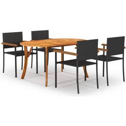 vidaXL 3072015 Patio Dining Set, 1 Table incl. 4 Chairs