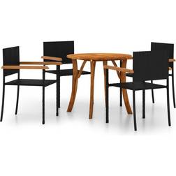 vidaXL 3071765 Patio Dining Set, 1 Table incl. 4 Chairs