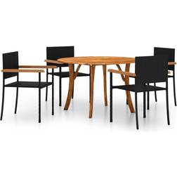 vidaXL 3071817 Patio Dining Set, 1 Table incl. 4 Chairs