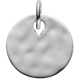 Monica Vinader Ziggy Round Pendant Charm - Silver