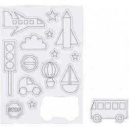 Creativ Company Magnets, Transportation, size 14,85x21 cm, 1 sheet