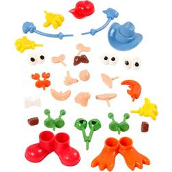 Creativ Company Body Parts, size 0,8-6,8 cm, assorted colours, 26 pc/ 1 pack