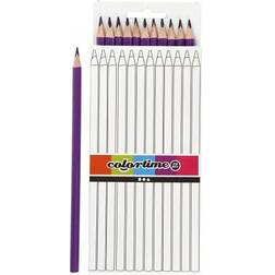 Colortime colouring pencils, L: 17 cm, lead 3 mm, purple, 12 pc/ 1 pack