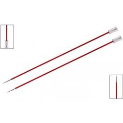 Knitpro KNIT PRO KP47293 Zing: Knitting Pins: Single Ended: 35cm x 2.50mm, 2.5mm, Red