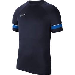 Nike Dri-FIT Academy Short-Sleeve Football Top Men - Obsidian/White/Royal Blue/White