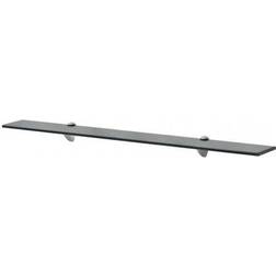 vidaXL Floating Glass Wall Shelf 90cm