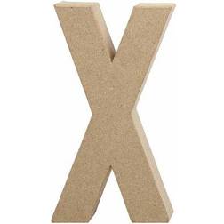 Creativ Company Letter, X, H: 20,2 cm, W: 10,5 cm, thickness 2,5 cm, 1 pc