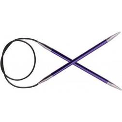 Knitpro Knit Pro KP47188 Zing: Fixed Circular Knitting Pins: 120cm x 3.75mm, 3.75mm Purple