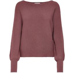 Only Adaline Life Short Knitted Sweater - Red/Rose Brown