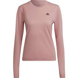Adidas Run Icons Long-Sleeve T-shirt Women - Wonder Mauve