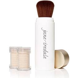 Jane Iredale Amazing Base Loose Mineral Powder Refillable Brush + 2 Refills SPF20 Amber