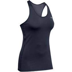 Under Armour HeatGear Racer Tanktop Women - Midnight Navy/Metallic Silver