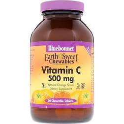 Bluebonnet Nutrition EarthSweet Chewables Vitamin C Natural Orange 500 mg 90 Chewable Tablets