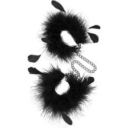 S Pleasures Cuffs Feather Black