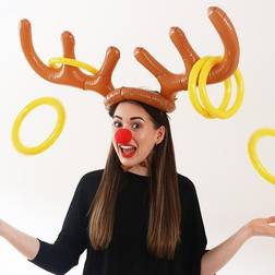 House of Marbles O-Deer! Inflatable Reindeer Antlers Game