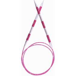 Knitpro Knitting Pins: Circular, Pink, 100cm x 3.5mm