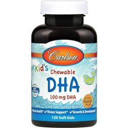 Carlson Labs Kid's Chewable DHA 100mg Orange 120 softgels