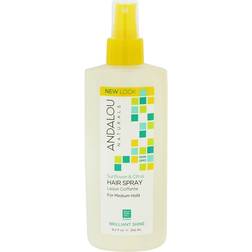 Andalou Naturals Brilliant Shine Hair Spray Sunflower and Citrus 8.2 fl oz