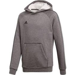 Adidas Core 18 Hoodie Sweatshirt Kids - Heather Gray/Black