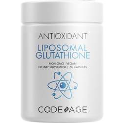 Codeage Liposomal Glutathione Supplement Pure Reduced Setria L Glutathione 60 Capsules