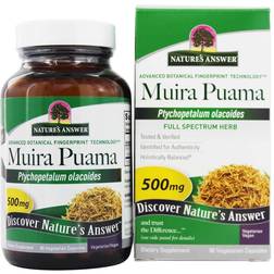 Nature's Answer Muira Puama Full Spectrum Herb 500 mg 90 Vegetarian Capsules