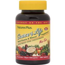 Nature's Plus Source of Life Multi-Vitamin and Mineral Supplement 180 Mini Tablets