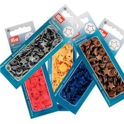 Prym 393238 Sewing Press Stud Colour Snaps Star Red Plastic One Size