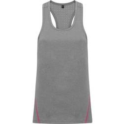 Tridri Laser Cut Vest Women - Silver Melange