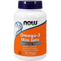 Now Foods Omega-3 Mini Gels 180 Softgels