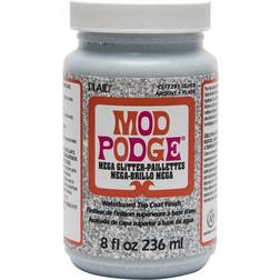 Plaid Mod Podge Mega Glitter Silver-8oz