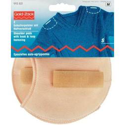 Gold-Zack Prym Shoulder Pads Raglan with Hook and Loop Fastening S, Skin-Colour, White, Small