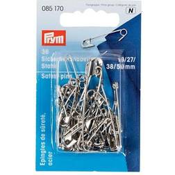 Prym 085170 Safety Pins 19-50 mm Silver-Coloured Steel 19/27/38/50 mm