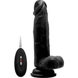 RealRock 8 Inch Vibrating Realistic Cock With Scrotum