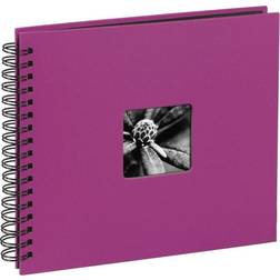 Hama Fine Art Spiral Bound Album 36x32cm 50 Black Pages Pink