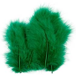 Creativ Company Feathers, size 5-12 cm, green, 15 pc/ 1 pack