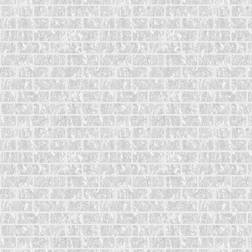 Graham & Brown Superfresco Milan Brick Silver Wallpaper