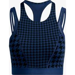 Adidas x Ivy Park Allover Print Halter Bra 2.0 - Dark Blue/Black