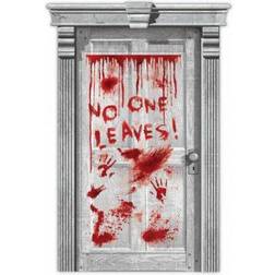 Amscan Bloody Door Grey Wall Decoration