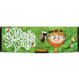 Boland banner St Patrick's Day polyester 74 x 220 cm grön